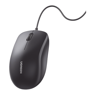 Imagen de Mouse Óptico USB | Cable USB de 1.5 metros | 3 Botones | 1200DPI | Diseño Ergonómico | Silencioso | Color Negro | Windows / MacOS / Linux / Chrome y otros | También Compatible con  DVR / NVR.