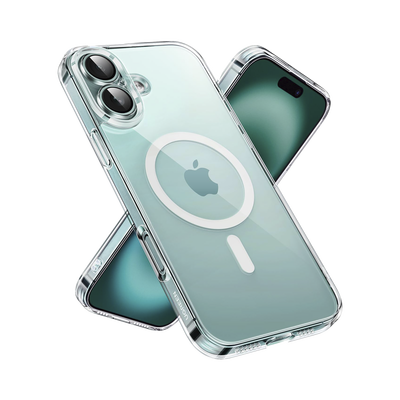 Imagen de Funda protectora magnética transparente UGREEN Classy para iPhone 16 Plus (transparente)