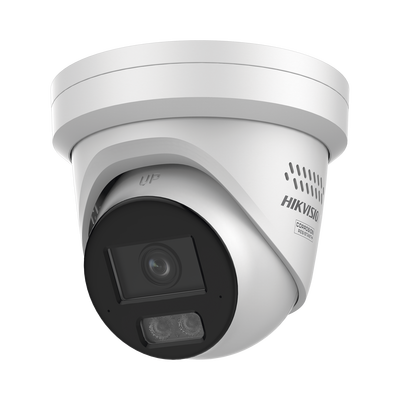 Imagen de [Dual Light + ColorVu] Turret IP 6 Megapixel / Lente 2.8 mm / 40 mts IR + 40 mts Luz Blanca /  Microfono Integrado / Exterior IP67 /   WDR 130 dB / Videoanaliticos (Filtro de Falsas Alarmas) / Captura Facial / ACUSEARCH