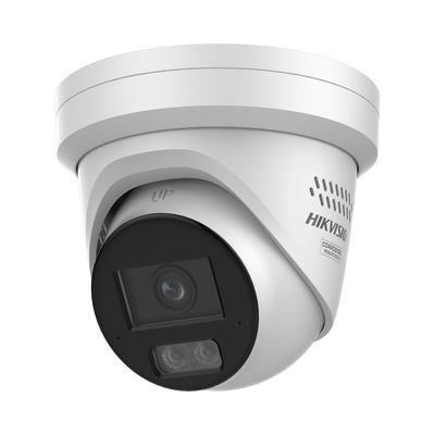 Imagen de [Dual Light + ColorVu 3.0 + ACUSENSE 3.0 + HikAI] Turret IP 6 Megapixel /  Lente 2.8 mm / 40 mts IR + 40 mts Luz Blanca / Exterior IP67 / Estrobo Azul y Rojo y Alerta de Audio / 2 Micrófonos Integrados / NEMA 4X / Metal / ACUSEARCH