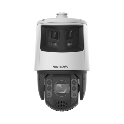 Imagen de [TandemVu] PTZ IP 4 Megapixel con Cámara Panoramica 6 Megapixel / 25X Zoom / 200 mts IR / 30 mts Luz Blanca / ACUSENSE / IP66 / Alerta Audible y Luz Estroboscopica / Autoseguimiento / Hi-PoE / Alarmas I/O / Ultra Baja Iluminación / Micro SD
