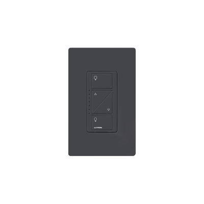 Imagen de (Caseta Wireless) Atenuador de pared. Aumenta/Disminuye Intensidad de Iluminación. No requiere cable neutro. 150W LED / 600W INC/HAL
