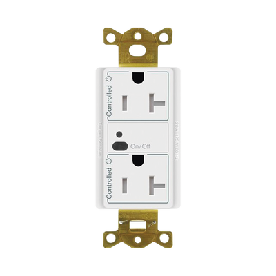 Imagen de Receptáculo con señal inalámbrica ClearConnect Lutron VIVE / 20 A, control inteligente en 1 conector.