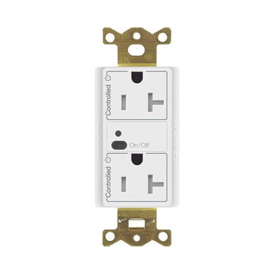 Imagen de Receptáculo inalámbrico Lutron VIVE / 20 A, control inteligente en los 2 conectores.