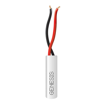 Imagen de Bobina de 305 Metros de Cable / 2 x 22 AWG / Color Blanco / Uso Interior / Riser / Para Sistemas de Intrusión y Automatización