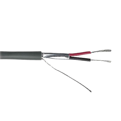 Imagen de Cable Calibre 22 / 2 Conductores / Blindado / 305 Metros / Riser / UL / Color Gris / Hecho en México