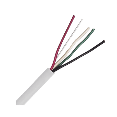 Imagen de Bobina de Cable 305 Metros: 4 x 18 AWG, Color Blanco, CM, Para Sistemas de Seguridad y Alarmas