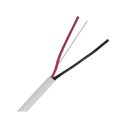 Imagen de Bobina de Cable 305 Metros: 2 x 18 AWG, Color Blanco, CM, Para Sistemas de Seguridad y Alarmas
