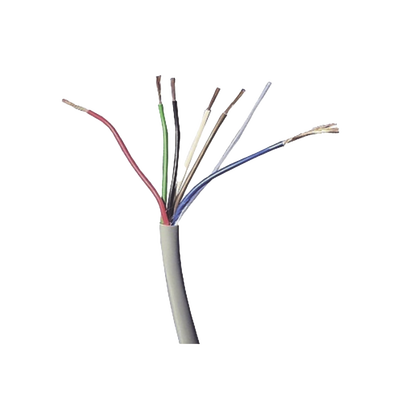 Imagen de Bobina de Cable 305 Metros: 6 x 22 AWG, Color Blanco, CMR, Para Sistemas de Seguridad y Alarmas
