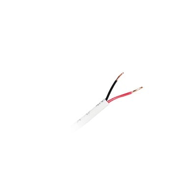 Imagen de Bobina de 305 Metros / Alambre de Cobre 2 x 22 AWG / Tipo Alarmas CM-CL2 / Para Interior / Color Blanco / Para Aplicaciones de Alarmas de Intrusión / Automatización