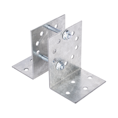 Imagen de Base Multiposición para postes de paso o esquina en cercos electricos 100% Acero galvanizado.