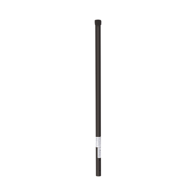 Imagen de Poste de ESQUINA color Negro para Cerca Electrificada. Tubo Galvanizado cal. 18 de 1" Diam. y 0.8m Alto con Tapón, ideal para 3 aisladores