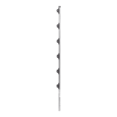 Imagen de Poste con 6 Aisladores de PASO  para Cerca Electrificada. Tubo Galva. de 1.4m, cal. 18 de 1" Diam. (Sin pintar).