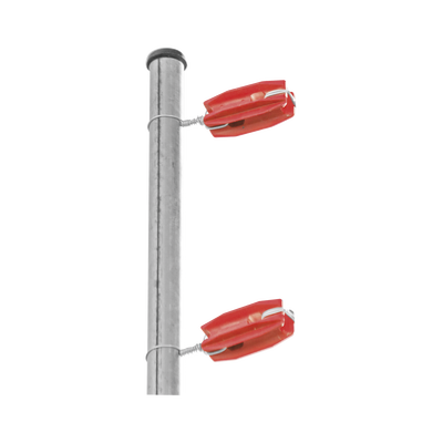 Imagen de Aislador de color Rojo para postes de esquina de alta Resistencia con Anti UV de uso en cercos eléctricos