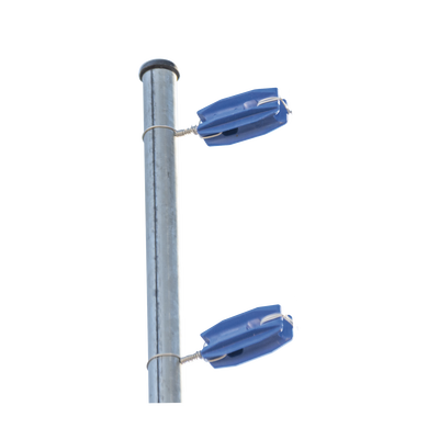 Imagen de Aislador de color Azul para postes de esquina de alta Resistencia con Anti UV de uso en cercos eléctricos