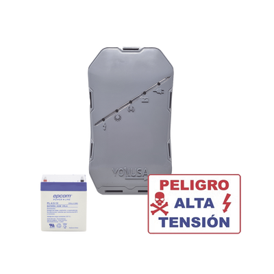 Imagen de KIT deEnergizador 12,000Volts - .5 Joules / 500 Mts Lineales de Protección / Cercas Electrificadas / Llavero Incluido
