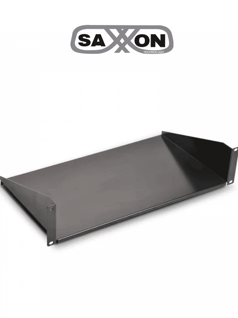 SAXXON BR10 -  ​  Charola de Misceláneos de 25.4 cm x 19", 2UR, capacidad 22 Kg, para racks y gabinetes.