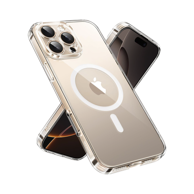 Imagen de Funda protectora magnética transparente UGREEN Classy para iPhone 16 Pro Max (transparente)