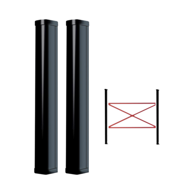 Imagen de Detector Fotoeléctrico de 100 cm de Altura / Tipo Cortina para Detección Perimetral / Baterías de respaldo / Cobertura de 100 metros en exterior / Alimentación a 110/220VAC / 100 cm de Alto