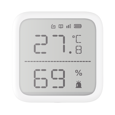 Imagen de (AX PRO) Detector de Temperatura y Detector de Humedad Inalámbrico / 2.7" de Tamaño / Uso en Interior / Rango de Detección desde  -35°C hasta 99°C