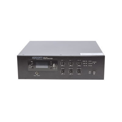 Imagen de Mini Amplificador de Audio Mezclador | 120W RMS | Sistema 70/100V | MP3 | Tuner | Bluetooth | Musica ambiental y Voceo