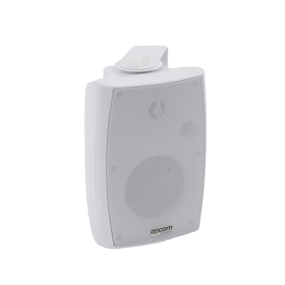 Imagen de Altavoz de Pared de 2 vías | Woofer 4in + 1.5in | 2.5W - 20W | Para Sistemas 70/100V y 8 ohms | Material ABS | Rejilla y Bracket de Metal | Color Blanco