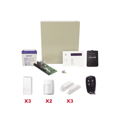 Imagen de Kit inalámbrico / Panel VISTA48LA con teclado 6160RF receptor inalámbrico / 3 contactos 5816 / 2 PIR 5800PIR / 1 Llavero inalambrico Bateria y Transformador