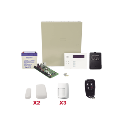 Imagen de Kit inalámbrico de panel VISTA48 con teclado 6160RF receptor inalámbrico, 2 contactos 5800MINI, 3 PIR 5800PIR, 1 Control remoto 58344, Bateria y transformador