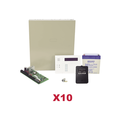 Imagen de Kit de 10 Paneles de Alarma VISTA48 con Batería y Transformador