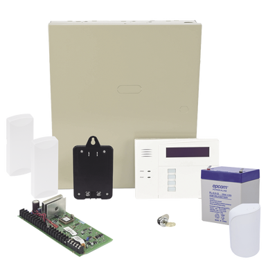 Imagen de Panel de Alarma VISTA48LA Teclado Alfanumérico con Receptor Inalámbrico, Batería, Transformador, Sensor de Movimiento y 2 Contactos Magnéticos Inalámbricos SFire