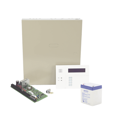 Imagen de Kit de Panel de Alarma VISTA48LA con Gabinete, Teclado programador y Batería