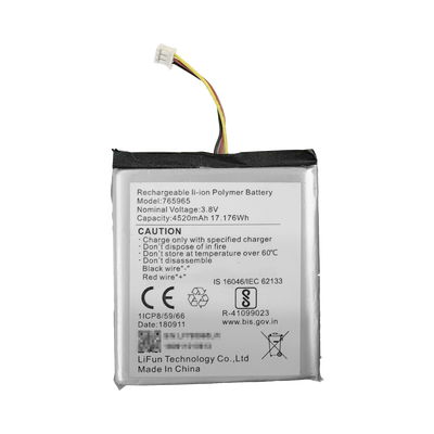 Imagen de Batería de Respaldo para Panel de Alarma Hikvision / 4520 mAh / Compatible con Paneles AX PRO - AX HUB - Hibrido Versión 1 (DS-PHA64-W4P) y Repetidor AX PRO  DS-PR1-WB