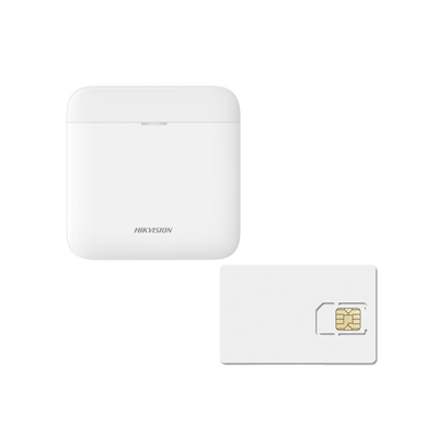 Imagen de (AX PRO) KIT de Alarma AX PRO / Incluye: 1 Hub con batería de respaldo / 1 año de Servicio de Datos 600MB / Wi-Fi / 3G/4G / Compatible con Hik-Connect P2P