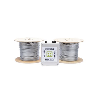 Imagen de Kit de Cable Sensor Perimetral para Cerca Ciclonicas IRONCLAD / 610 METROS DE PROTECCION / 2 ZONAS; 305 METROS POR ZONA / Sin Falsas Alarmas por Viento / TODO Incluido/ TARJETA LPU400/ Calibración por Software