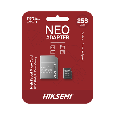 Imagen de Memoria microSD con Adaptador Ideal para Celular o Tablet / 256 GB / Multipropósito