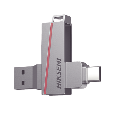 Imagen de Memoria USB Dual de 128 GB / USB-C y USB-A / Transferencia de Alta Velocidad / Metálica / Compatible con Dispositivos Móviles, Windows, Mac y Linux