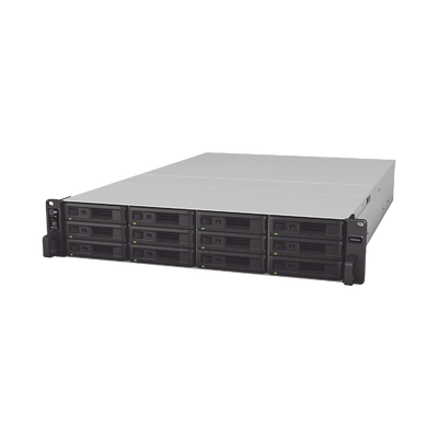 Imagen de Servidor NAS para Rack (2 U) de 12 Bahías (Expandible a 36 Bahías) / Hasta 648 TB / 8 GB RAM / Servicio Nube Gratis (P2P) / Administración Remota y Respaldo Programado