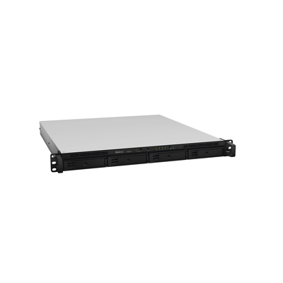 Imagen de Servidor NAS para Rack (1 U) de 4 Bahías (Expandible a 8 Bahías) / Servicio Nube Gratis (P2P) / Administración Remota y Respaldo Programado/ Fuente poder redundante