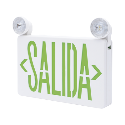 Imagen de Letrero de Emergencia LED DUAL de SALIDA con Luz de Emergencia/Montaje Universal (pared, lateral o Techo)/Batería de Respaldo Incluida