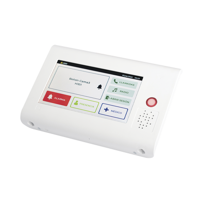 Imagen de Terminal de Habitación IP / Lector RFID 125 KHz / Audio Bidireccional / SIP / PoE / Pantalla Táctil 7" / Compatible con NX1071 y NX1075