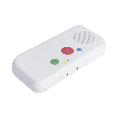 Imagen de Terminal de Habitación IP / Botón Azul de Llamada a Médico / Lector RFID 125 KHz / SIP / PoE / Compatible con NX1071 y NX1075