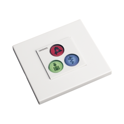 Imagen de Modulo de 3 Botones iluminados / Alarma / Cancelar y Código Azul / BUS RS485 / Compatible con NX0019/B, NX1021 Y NX0015