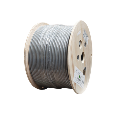Imagen de Bobina de Cable Blindado F/UTP de 4 Pares, Z-MAX, Cat6A, Soporte de Aplicaciones 10GBase-T, CM, Color Gris, 305m