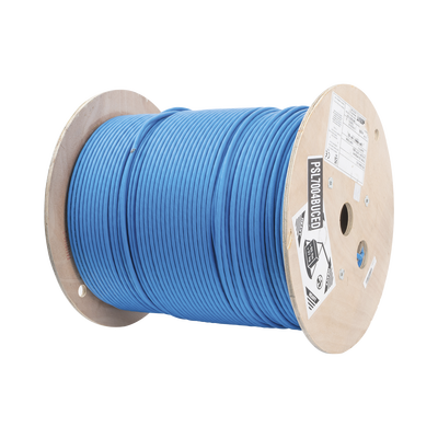 Imagen de Bobina de Cable Blindado S/FTP de 4 pares, Cat7, Inmune a Ruido e Interferencias, LSZH (Bajo humo, Cero Halógenos), Color Azul, Bobina de 500 m