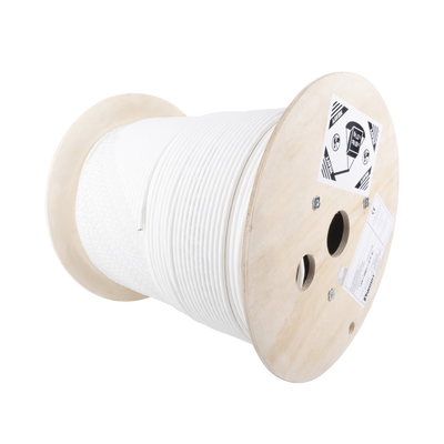 Imagen de Bobina de Cable Blindado S/FTP de 4 pares, Cat7, Inmune a Ruido e Interferencias, LSZH (Bajo humo, Cero Halógenos), Color Blanco, Bobina de 500 m