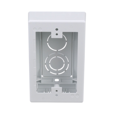 Imagen de Caja de Pared Superficial, uso Universal con Placas de Pared, Con Cinta Adhesiva, Color Blanco
