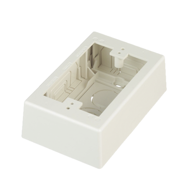 Imagen de Caja de Pared Superficial, uso Universal con Placas de Pared, Con Cinta Adhesiva, Color Blanco Mate