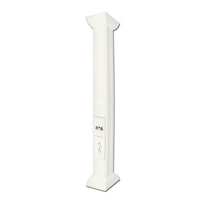Imagen de Pole Blanco de 3m para instalaciones eléctricas, voz y datos, No incluye accesorios, se venden por separado los  modelos TEK100DUPLEX( accesorios de fijacion y contacto duplex) y TEK100UNI ( soporte y tapa universal) (13000-01000)