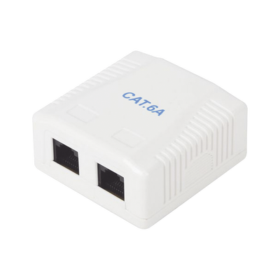Imagen de Caja de pared con 2 puertos, incluye 2 jacks UTP Cat6A