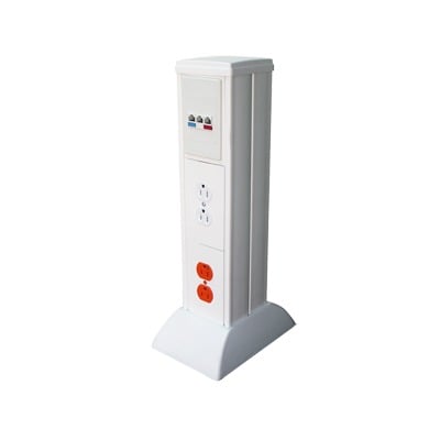 Imagen de Mini columna para concentrar, distribuir y ordenar cables de energía eléctrica o puertos de datos de telecomunicaciones (10000-01000)